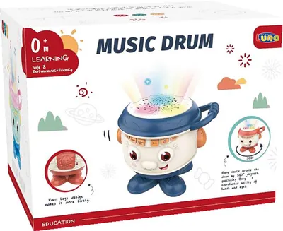 Produktbild von Luna Musik Trommel Baby Musikspielzeug mit Licht und Sound in englischer Sprache