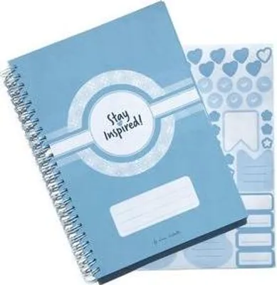 Produktbild von Terminplaner, Wochenplaner, Terminkalender 2019, DIN A5 Wochenkalender und Taschenplaner in blau mit Extra-Seiten für Geburtstage, ToDo Liste, Notizen.