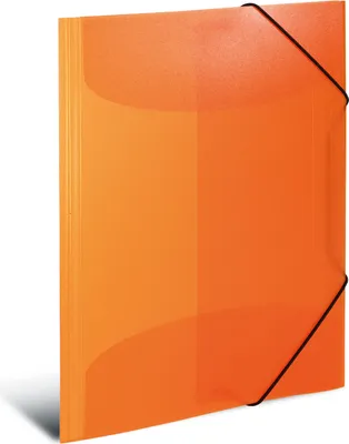 Produktbild von HERMA Eckspannermappe PP DIN A4 orange-transluzent