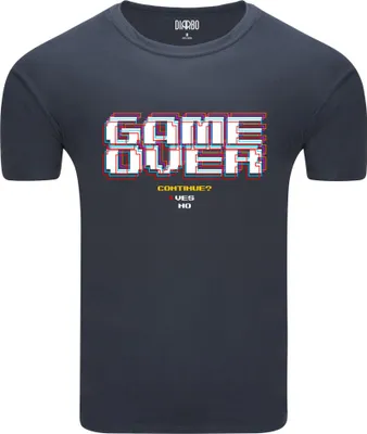 Obrázek produktu pro Diarbo pánské tričko s herním potiskem Game Over tmavě šedé velikost S