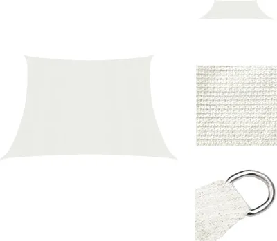Produktbild von vidaXL Sonnensegel 160 g/m² Weiß 3/4x2 m HDPE -  Sonnenschirme & Sonnenschutze