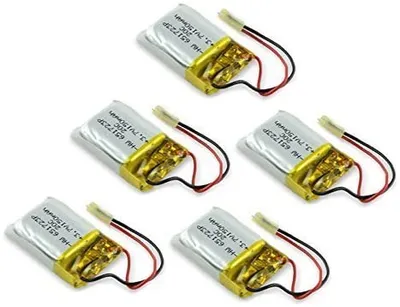 Produktbild von 5 kusov dobíjacích Lipo batérií (3.7V, 150mAh Lipo) pre Rc vrtuľník Syma S107 S107G