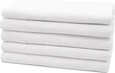 Produktbild von Saunatuch 5er Set, Baumwolle, 70x180 cm, weiß