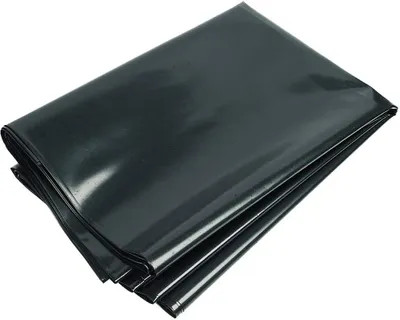 Imagen del producto de Película de polietileno negra, de 0,3 mm de grosor, de 2 x 6 metros, resistente a los rayos UV, para uso en jardines
