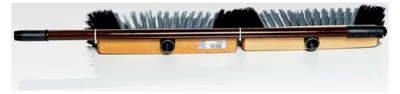 Produktbild von Stubenbesen mit Ersatzbesenkopf und staubbindender Kunstfaser, Teleskopstiel ausziehbar bis ca. 1,3/1,4m