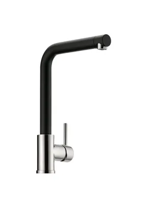 Produktbild von NABER 5011261 Einhebelmischer ARCO 1 edelstahlfinish/schwarz matt, Niederdruck