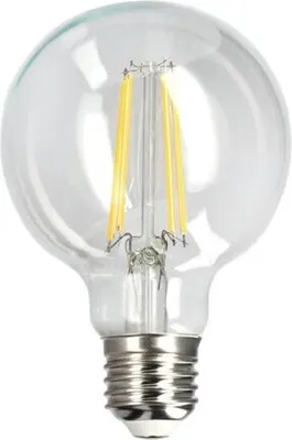 Produktbild von DARI LED Filament dekorative Glühbirne, 7W, E27, 3000K, 806lm, 230V, CLEAR G80, EDO777631