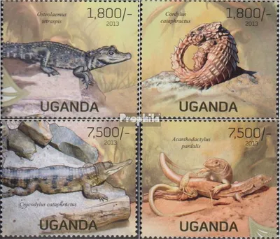 Produktbild von Briefmarken Uganda 2013 Mi 3025-3028 (kompl.Ausg.) postfrisch Echsen