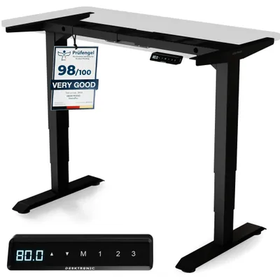 Produktbild von Desktronic HomePro Elektrisch höhenverstellbarer Schreibtischgestell, Schwarz