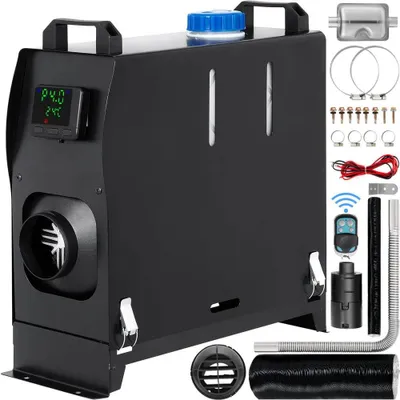 Obrázek produktu pro Dieselový topný panel 12V 8KW - Topení s dálkovým ovládáním a LCD spínačem pro automobily a karavany