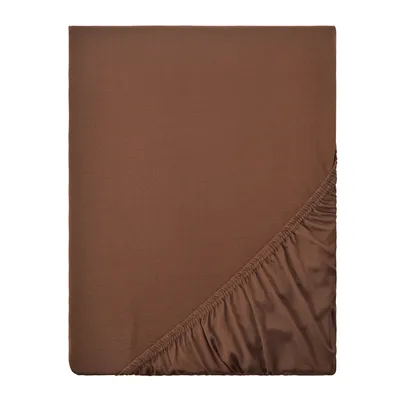 Produktbild von Mikrofaser Spannbettlaken Spannbetttuch in vielen Größen und Farben, 120x200cm Schoko braun