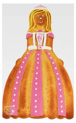 Produktbild von Silikon Backform Prinzessin Rosa 35,5 x 17,5 x 3,5 cm