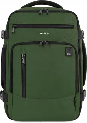 Produktbild von Ecohub Expander Kabinenrucksack für Ryanair - 40x20x25cm, Grün