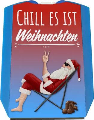 Produktbild von Chill es ist Weihnachten Parkscheibe mit witzigem Weihnachtsmann