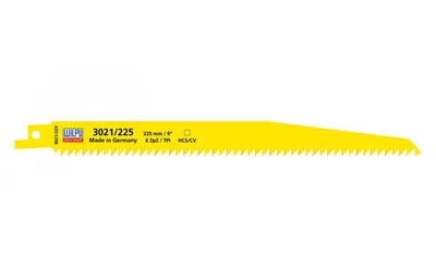 Zdjęcie produktu dla WILPU 3021/225 Brzeszczot szablasty do drewna i tworzyw sztucznych 225x19x1,27 mm Z6 – 5 sztuk