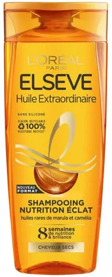 Produktbild von L'Oréal Paris - L'Oréal Paris - Elseve Außergewöhnliches Öl Glanz Nähr Shampoo – Trockenes Haar -