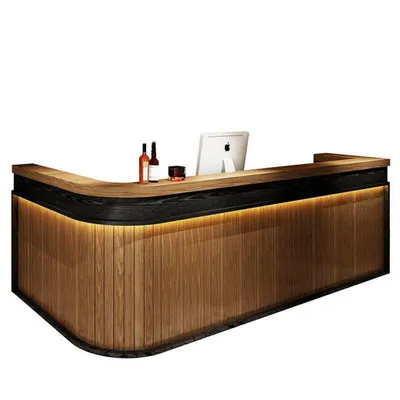 Produktbild von Maßanfertigung Bartheke Empfangstheke Empfangstresen Bartisch Ladentheke Verkaufstheke Kassentheke Theke 150x60x100cm【Muhei 150 】