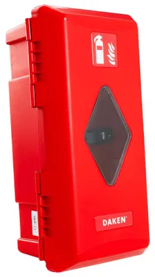 Produktbild von DAKEN ADAMANT Feuerlöscherkasten 6kg Rot 611x310x247mm Feuerlöscherbox für LKW Anhänger mit Halterung
