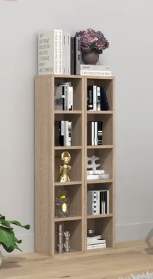 Produktbild von VCM Holz CD DVD Stand Aufbewahrung Standregal Bücherregal Deko Regal Megosa S