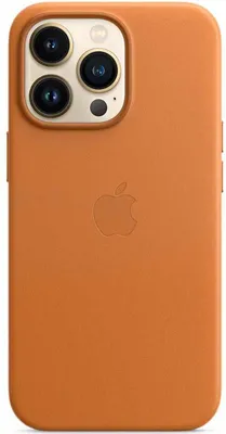 Image de Apple Backcover MagSafe en cuir pour Apple iPhone 13 Pro Max - Golden Brown