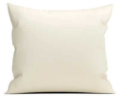 Productafbeelding van Geel-crèmekleurige kussensloop van perkal, 60x70 cm - Gemaakt van 100% katoen-perkal