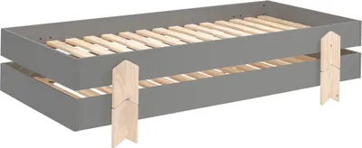 Produktbild von Stapelbett (2er Set) Karlene 204x94x48 MDF Grau