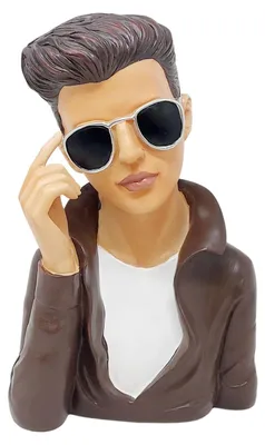 Produktbild von Deko Büste COOL GUY RETRO - H: 27cm, Kunststein, Formano Dekofigur