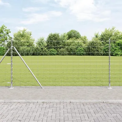 Produktbild von Feldzaun 1,2 x 25 m aus verzinktem Stahl für Garten, Hof und Haustiere