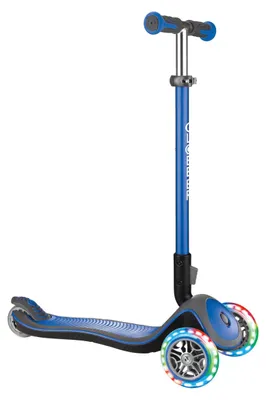 3-Rad-Scooter mit Leuchträdern, höhenverstellbar, Alu, bis 50 kg