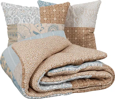 Produktbild von Wendebettwäsche aus Baumwolle mit Patchwork-Print