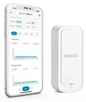 Immagine prodotto di Termoigrometro, connessione Bluetooth 5.0, impermeabile IP65, 1 monitor