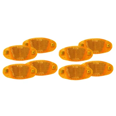 Produktbild von 8x Speichenstrahler Orange (Katzenaugen) Speichenstrahler Speichenreflektoren