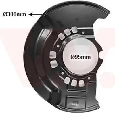 Produktbild von VAN WEZEL Spritzblech Bremsscheibe für TOYOTA RAV 4 II (CLA2, XA2, ZCA2, ACA2) Vorne Rechts 5377372 Ankerblech