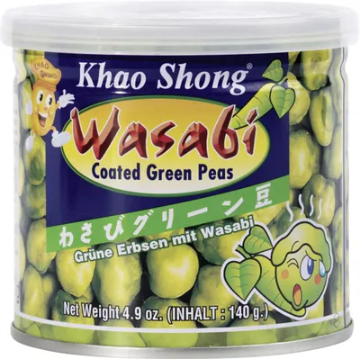 Produktbild von Grüne Erbsen mit Wasabi 140g - Khao Shong
