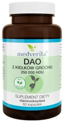 Obrázok produktu pre Medverita DAO z výhonkov hrachu – 60 kapsúl