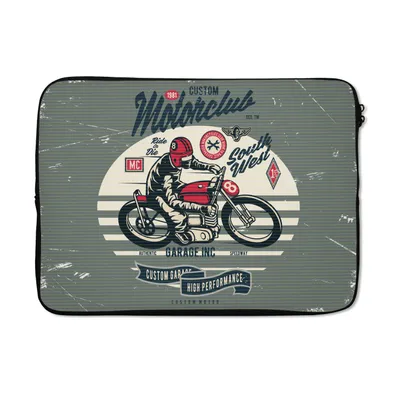 Produktbild von MuchoWow® Laptop Hülle 14 ZollMotorrad - Retro - Zitat Laptoptasche - Laptoptasche - Stoßsicher - Schutzhaube