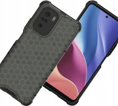 Produktbild von Wabenpanzergehäuse mit Gelrahmen Xiaomi Redmi K40 Pro+ / K40 Pro / K40 / Poco F3 Schwarz