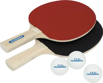 Produktbild von Hudora Tischtennis Set Match 2.0 | Tischtennisset Tischtennisschläger Tischtennisbälle TT Tabletennis