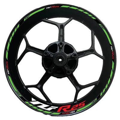 Produktbild von Reflektierende Aufkleber für Motorradfelgen