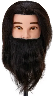 Immagine prodotto di Gabbiano Parrucchiere Formazione Barba Testa Wz4 Capelli Naturali, Colore 1H, Lunghezza 8""+6""