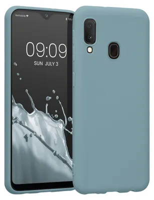 Produktbild von kwmobile Handyhülle für Samsung Galaxy A20e Hülle - TPU Case - Kabelloses Laden - Schutzhülle Cover in Arctic Night