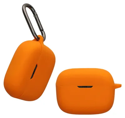 Produktbild von kwmobile Schutzhülle für JBL Tune 230 NC TWS / T230NC / T235NC Hülle - TPU Silikon Case für Kopfhörer Ladecase - stoßfestes Cover mit Karabiner -