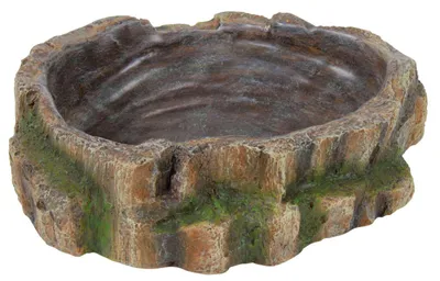 Produktbild von TRIXIE Wasser- und Futterschale im Regenwald Design, 18 x 4,5 x 17 cm