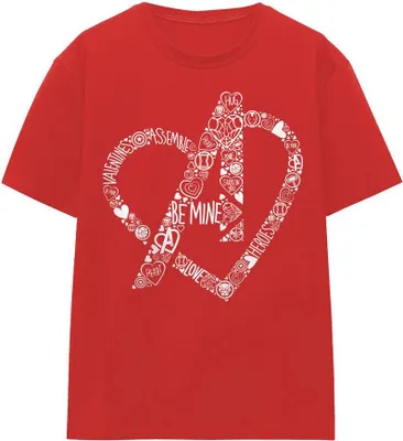Image de Avengers - "Be Mine" T-shirt Homme/Femme Unie TV19270 (XL) (Rouge)