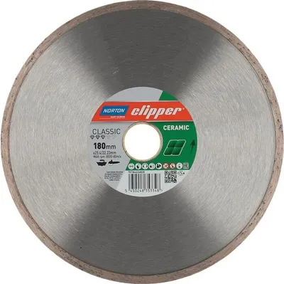 Produktbild von NORTON CLIPPER Diamanttrennscheibe Classic Ceramic D180mm Bohr25,4/22,23mm 1,7mm - 70184626828