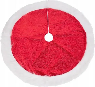 Produktbild von Weihnachtsbaumdecke Rot/Weiß - 105 cm