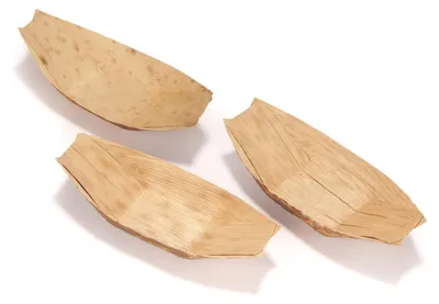 Bambusblatt-Boot 8,25x3,8 cm – 100 Stück, umweltfreundlich