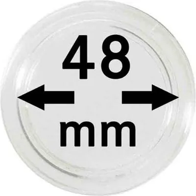 Produktbild von Lindner 2251048 Münzkapseln 48 mm-100er Pack