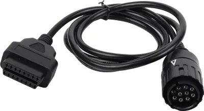 Produktbild von Trade-Shop OBD2 II Diagnose Adapterkabel Interface 10pin auf 16pin kompatibel mit BMW K15 (G 650 Xchallenge, Xmoto, Xcountry), K40 (K 1200 S, K 1300 S)