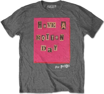 Image de T-shirt Pistols « Rotten Day » gris anthracite, taille XL